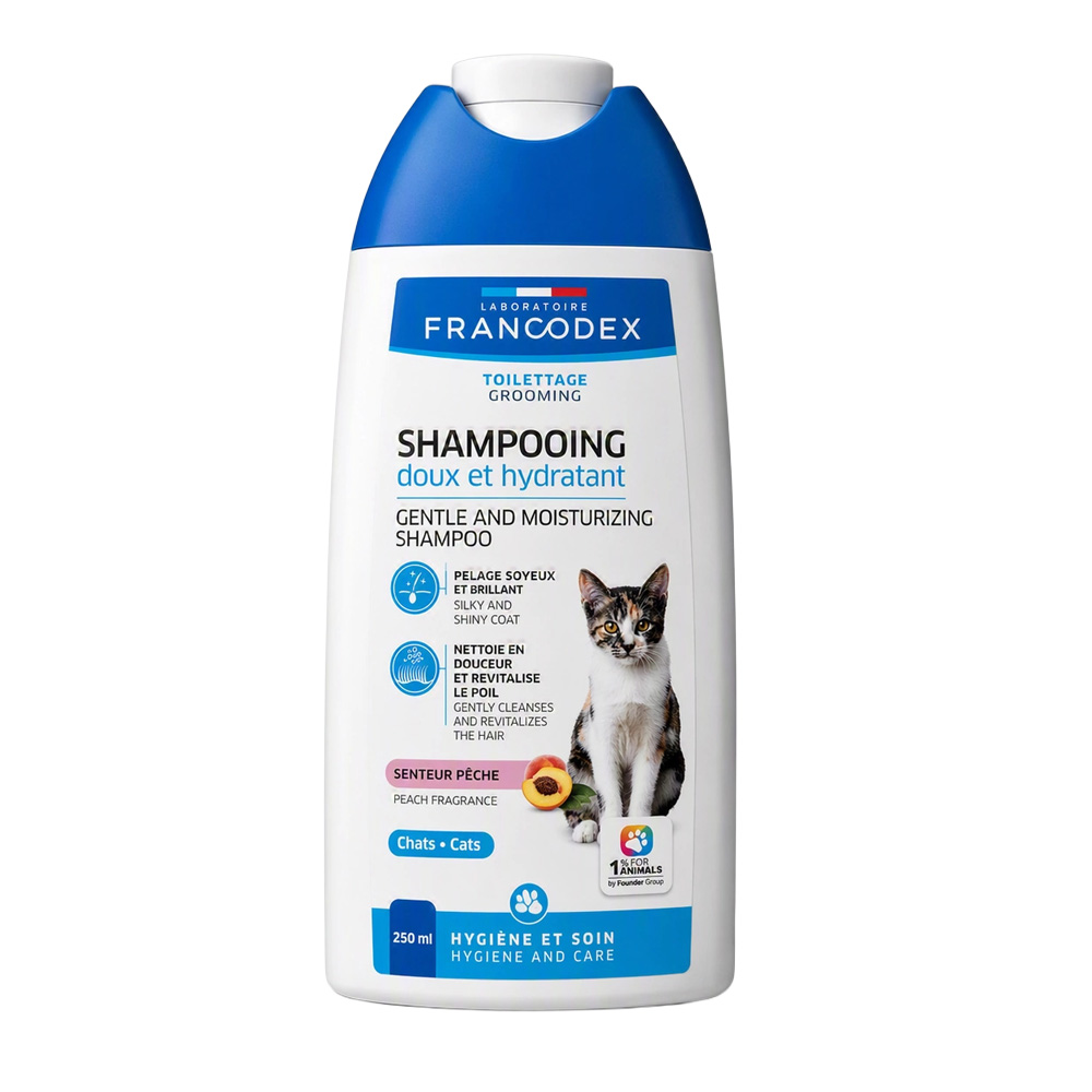 FRANCODEX Szampon dla Kota Łagodny Objętość Sierści 250ml Pielęgnacyjny